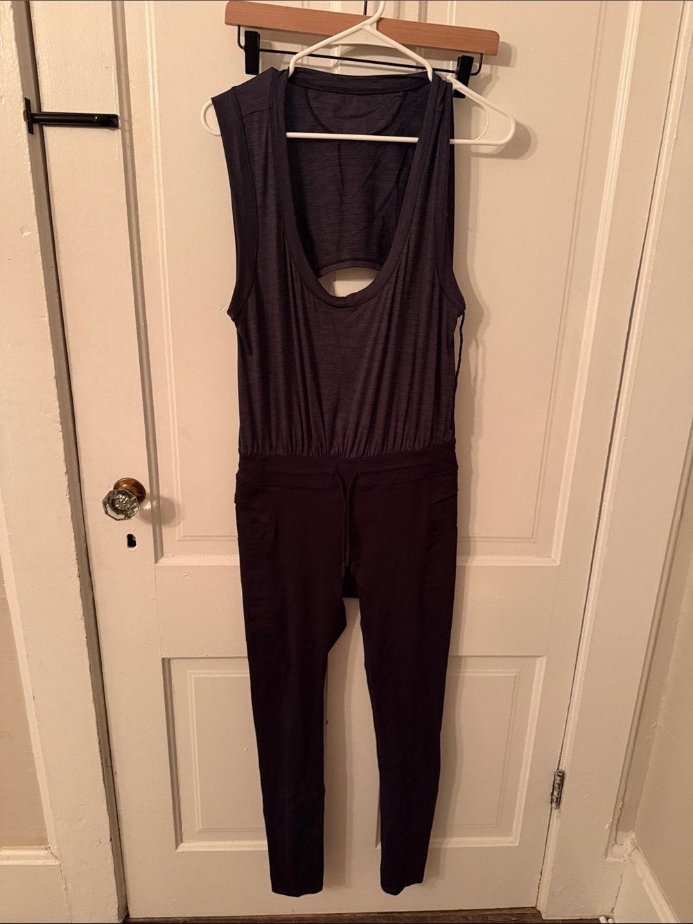 FP Movement by Free People Plum Sleeveless Scoop Jumpsuit